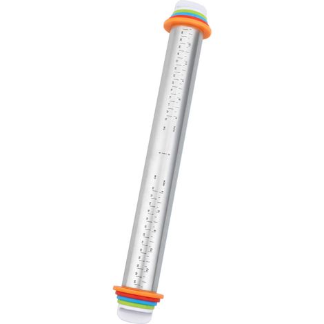 Teigrolle mit Abstandhalter, Edelstahl (1/5)