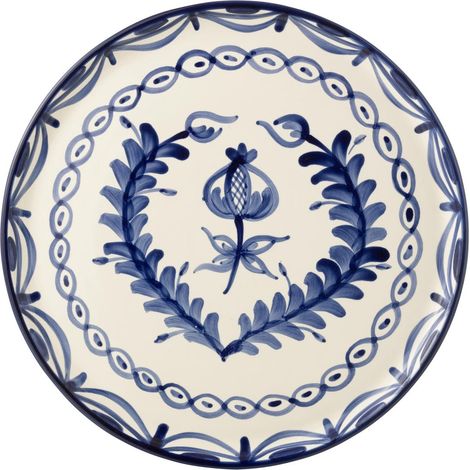 Assiette de Présentation en Céramique "Granada" 34cm Bleu Cobalt (1/2)