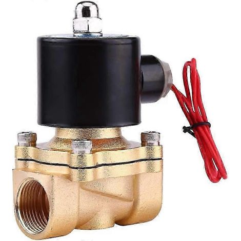 Électrovanne électrique 220 V CA 3/4 pouce, normalement fermée (NC), en alliage de zinc, pour gaz, air, huile et eau.