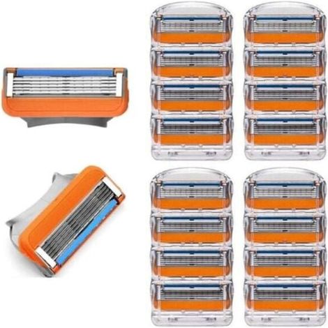 Pack de 16 rasoirs pour homme avec lame compatible Fusion 5
