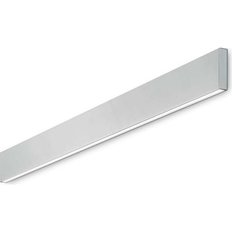 Applique Moderna Linus Alluminio Bianco Led 32W 4000K Luce Naturale