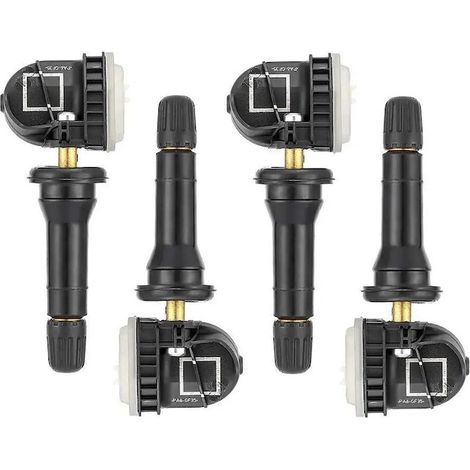 Lot de 4 capteurs de pression des pneus TPMS pour Ford Focus, Fiesta, C-Max, Kuga, noirs, 28 g (1/5)