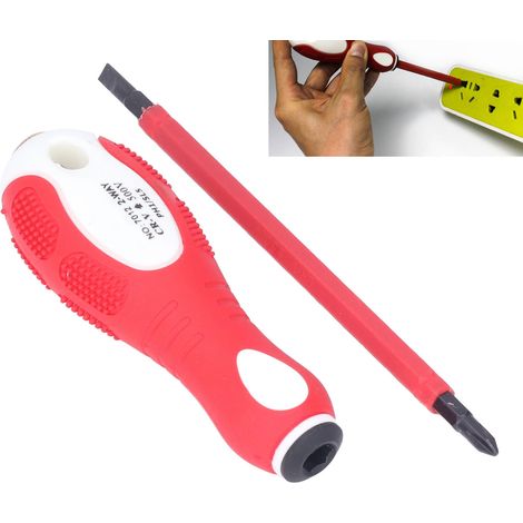 Tournevis d'électricien 7012 500 V, testeur double usage Phillips et plat PH1/SL5 (vente en gros) (1/5)