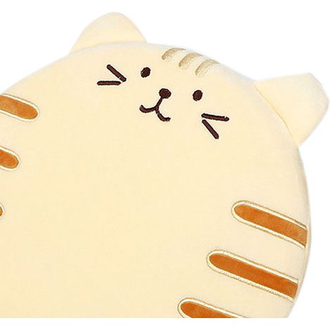 Matelas de style japonais à motifs de dessins animés, rembourrage élastique, moelleux et respirant, imprimé et teint, coussin rond, convient aux salons et aux cafés. (1/5)