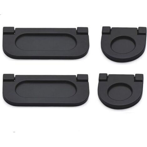 4Pcs Poignées invisibles Acier inoxydable 35/75mm Poignée Tiroir avec Vis Cupboard drawer Cabinet Wardrobe Accessories (1/5)