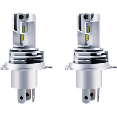2 lampadine LED H4 24V 6500K, bifunzionali (anabbaglianti/abbaglianti), per veicoli commerciali (1/2)