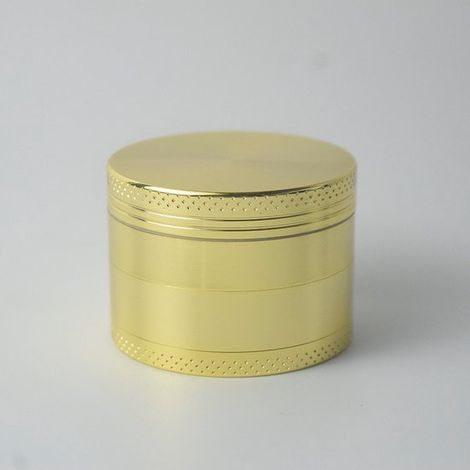 Molinillo de hierbas, molinillo portátil de metal de aleación de zinc para hierbas secas, diámetro 50 mm - Oro rosa (1/5)