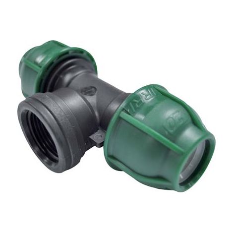TEE A COMPRESSIONE FILETTO FEMMINA PN10 - MM 32X1F- 5 pezzi