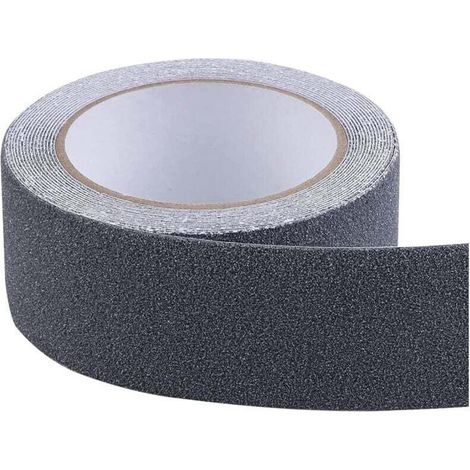 Bande Adhésive Antidérapante 5 cm x 5 m Noir pour Intérieur Extérieur Sécurité Maison Travail
