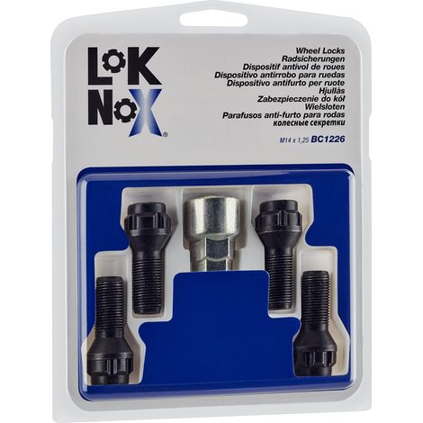 4 VIS ANTIVOL LOKNOX M14X1.25/ 60°/ LONG. 27.3MM/ Ø17/19MM (1/2)