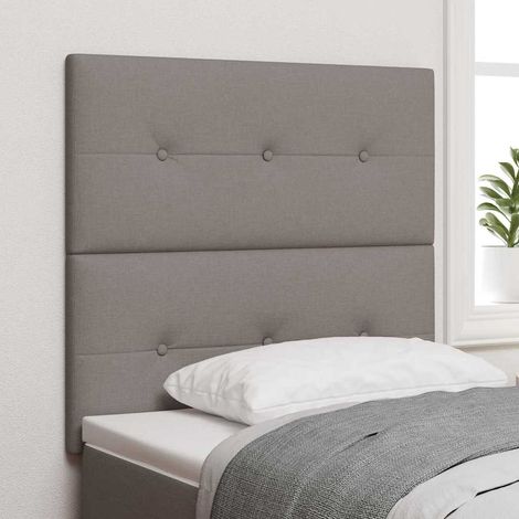 Tête de lit-Panneau de lit Taupe 90 cm tissu 524404 (1/5)