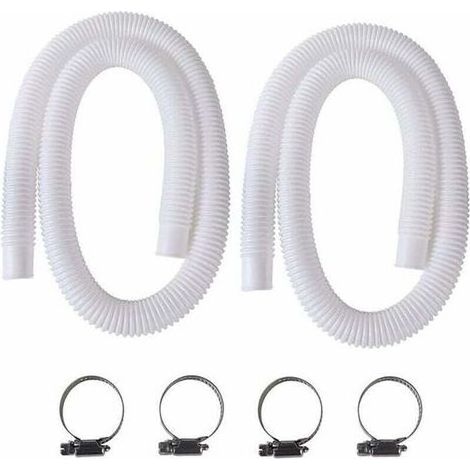 Hose of Pool, 2Pcs 32mm Hose for Pool Outside Floor, 150cm/59in Hose for Pump of Pool for Intex 330 GPH, 530 GPH and 1000 GPH (1/5)