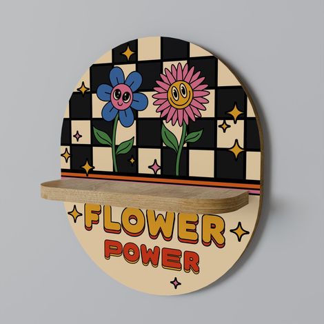 Estante ovalado FLOWER POWER (1/5)