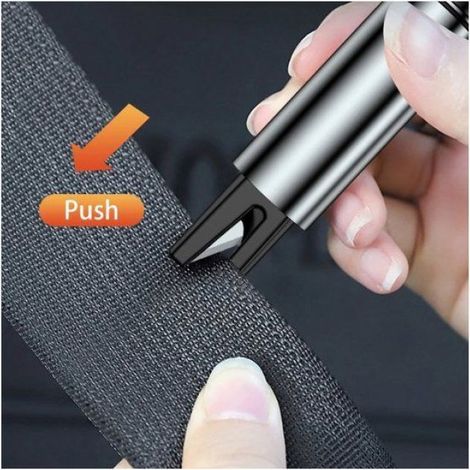Marteau De Securite - Casse-Vitre Et Coupe-Ceinture - Pour Vehicule - Kit Durgence - 1 Unite (1/5)