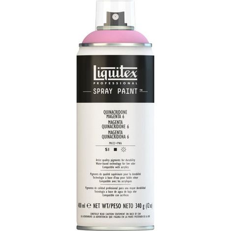 Bombe de peinture magenta quinacridone n°6 400ml - Liquitex (1/2)