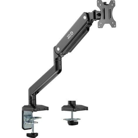 Ergo Office Universal Monitor Desk Mount, Gas Spring 17"-35" 15kg, VESA 75x75 / 100x100, ER-445 (1/5)