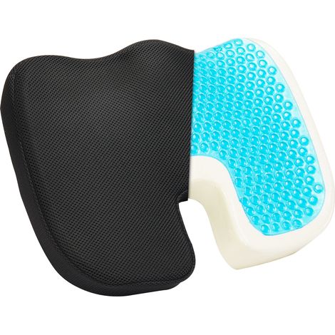 VEVOR Cuscino Rinfrescante in Gel e Memory Foam, Cuscino per Sedia a Forma di U con Rivestimento Rimovibile per Alleviare Pressione della Seduta su Sedie a Rotelle, per Viaggio, Ufficio, Auto