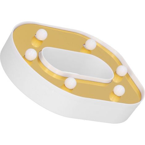 Leuchtender LED-Buchstabe O in Gold für Schlafzimmer, Hochzeit, Geburtstag und Partydekoration, warmweiße Leuchtreklame (1/5)