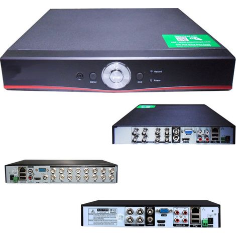 Trade Shop - Dvr Nvr Ahd Video Vigilancia Hdmi Vga Lan 4 8 16 Ch H264 Lan Onvif P2p A/v 960h -     8 Canales (1/2)