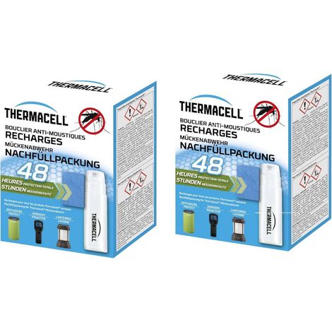 Lot de 2 Recharges Thermacell 48H soit 96H – Protégez-vous des Moustiques en Toute Simplicité (1/5)