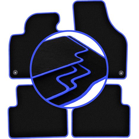 Tapis de voiture CARLUX-BLUE pour Volkswagen Tiguan I monospace (2007-2015)