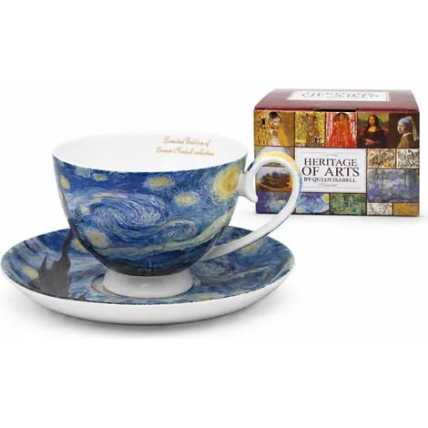 Tazza e piattino Van Gogh: un regalo di lusso per gli amanti dell'arte. (1/5)