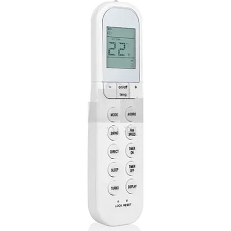 Mando a distancia universal de repuesto para aires acondicionados, compatible con múltiples marcas, no requiere configuración, cuenta con una pantalla de doble escala, es energéticamente eficiente y d