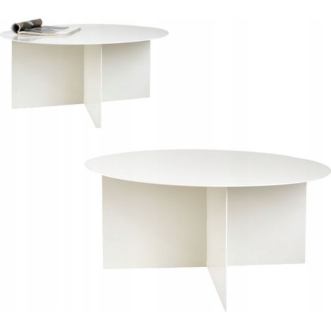 Table d'appoint pour ordinateur portable, meuble de rangement latéral, métal blanc Bianco Soria L 79x35 (1/5)