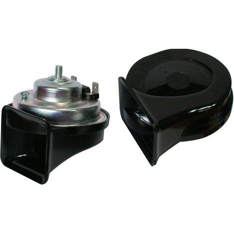 TRADE SHOP - Coppia Trombe Acustiche Clacson 12v 5a Per Auto Moto Universali Elettromagnetico -