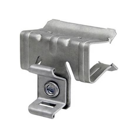 Attache à clipser pour serre-câble CBR - Épaisseur de la bride 10-15 mm - zinc lamellaire - Gris - Boite de 100 - CELO - 91015CBR (1/4)