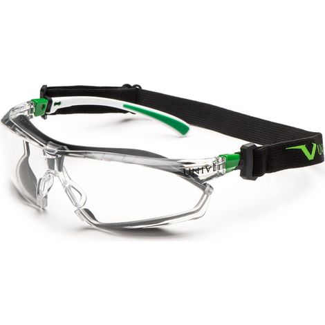 Lunettes de protection Univet 506UP Hybrid PC, Incolore, Polycarbonate, anti-buée, anti-rayures, Protection UV ( Prix pour 1 ) (1/5)