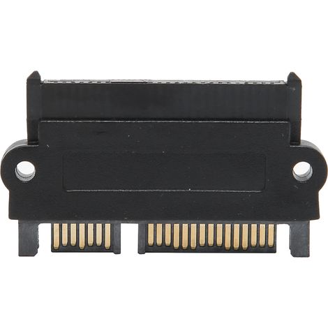 Adaptateur SAS vers SATA pour disque dur vers carte mère, convertisseur 15 broches SFF8482, boîtier en plastique noir (ShootThrough (10310))
