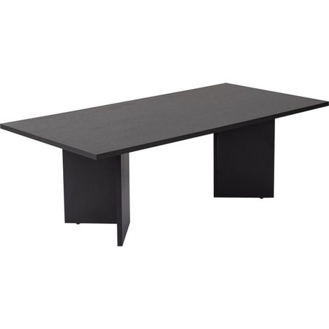 Table basse rectangulaire design 119x60x40 cm décor noir - LIORA (1/5)