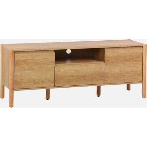 Mobile TV decorazione legno 2 ante 1 cassetto 140cm