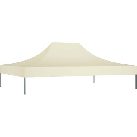Toit de tente de réception Rapide à Installer Tonnelle Tente Pavillon - 4,5x3 m Crème 270 g/m² BV808537 - BonneVie (1/5)