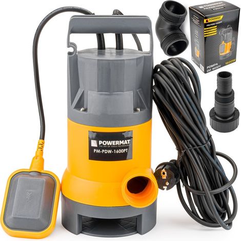 PM Bomba Sumergible Con Flotador PM-PDW-1600PT - Potencia 1600 W Para Agua Sucia Y Limpia, Fosa Séptica (1/5)