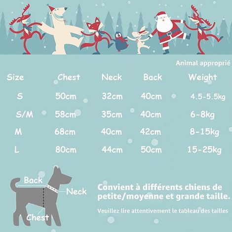 Set of Christmas Sweaters for Dogs - Cat Sweater Christmas Clothes Outfit for Winter Warm Holidays Christmas Costumes for Pets (Medium) (1/4)