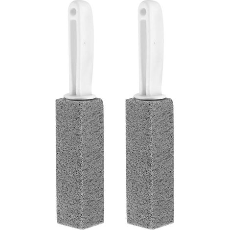 Ensemble de 2 nettoyants pour pierre ponce , pierre abrasive , bloc de nettoyage pour crêpière , pierre ponce pour toilettes/salle de bain , brosse de nettoyage , convient pour barbecue , gril , pisci (1/5)