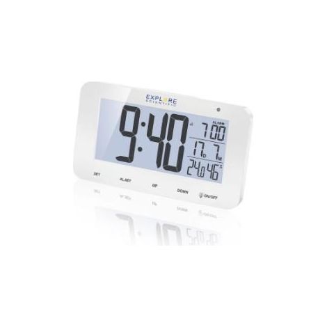 Explore Scientific RDC1004WHT Wecker Digitaler Wecker Weiß