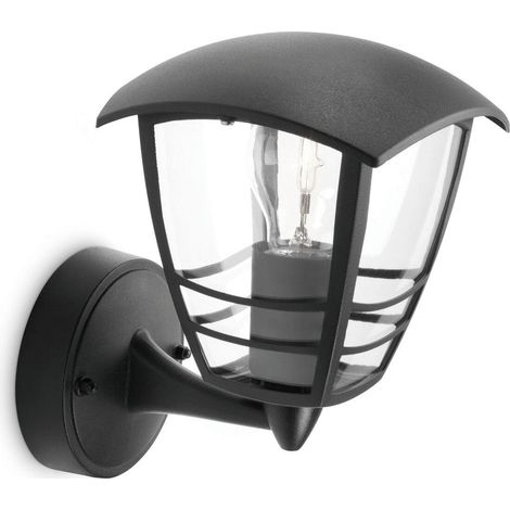 Philips Creek Wandleuchte Außen Schwarz 20 cm