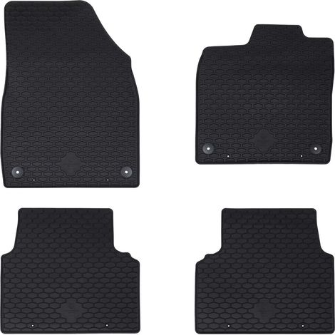 Car Mat 4 pcs Black suitable for VW ID.3 2019- Rubber vidaXL