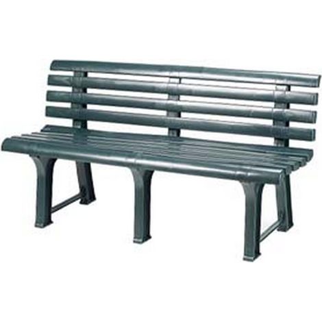 1PZ PANCHINA DA GIARDINO "ORCHIDEA" VERDE - cm.49x145x74h. - peso kg.9,5