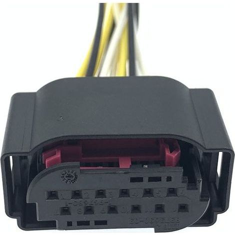 1-967680-1 Compatible avec Volkswagen, Audi et Porsche. Connecteur d'assistance au changement de voie (LCA) DJ7123Y-0.6-11/21 -- Connecteur simple