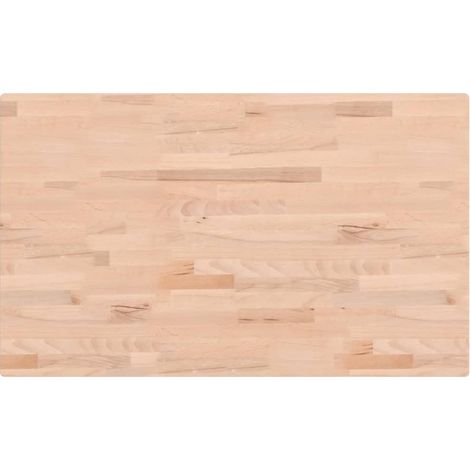 Maison Exclusive - Piano Tavolo 100x60x2,5cm Rettangolare Legno Massello di Faggio