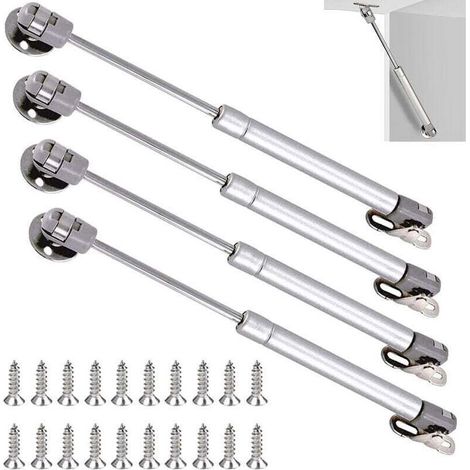 Ulisem Ensemble de 4 Vérins à Gaz de 200N - Ressorts de Levage pour Placards avec Amortisseurs, Charnières à Fermeture (1/5)