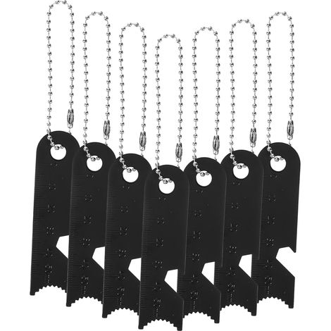 Lot de 10 grattoirs silex noir – allume-feu portable multifonction avec règle intégrée pour camping et survie (1/5)