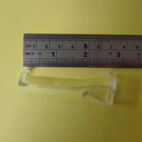 Ensemble de clips transparents pour panneaux de stores verticaux de 2,5 pouces (20 clips pour stores vénitiens en POM)
