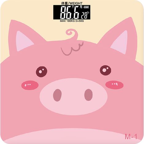 Balance de salle de bain numérique avec écran LCD rétroéclairé et verre trempé - Suivi santé et fitness M1 (1/5)