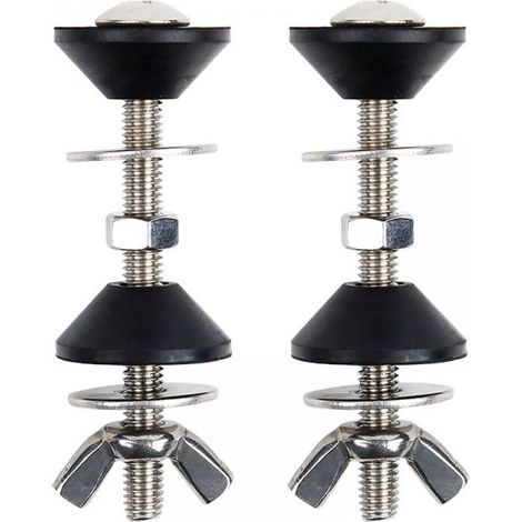 Kit de vis de réservoir divisé pour toilettes – Acier inoxydable 304 – Fixation durable – Ensemble de 2 pièces pour installation stable (1/4)