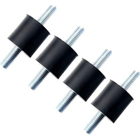 x M6 External Double Thread Shock Absorber Rubber Mount Anti Vibration Silent Lock for Boat Car 25x20 Coil